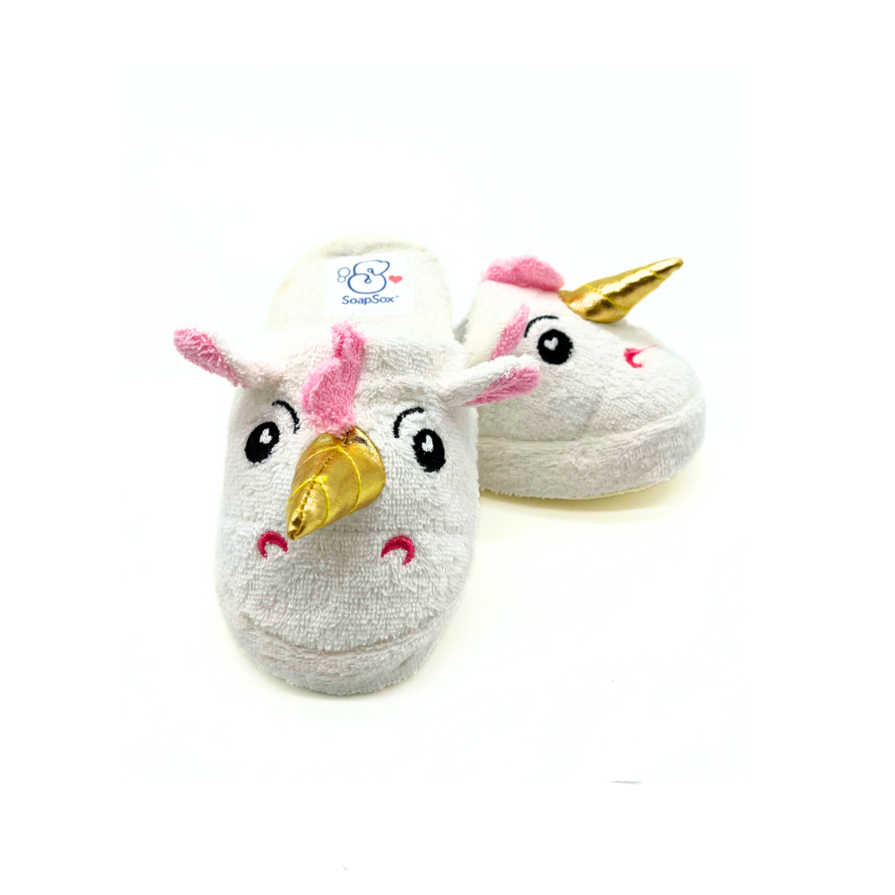 Nova the Unicorn bath slippers SOAPSOX