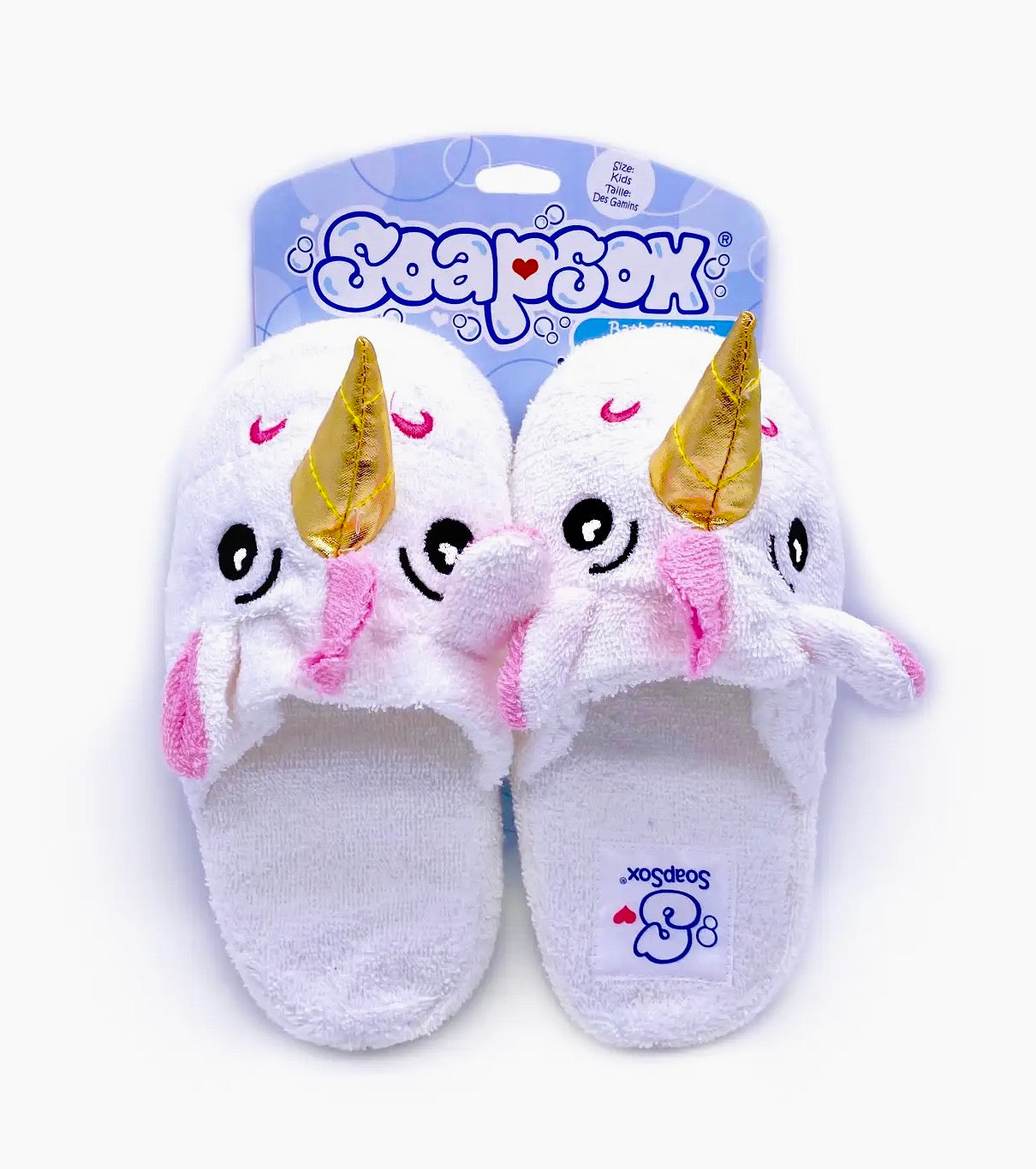 Nova the Unicorn bath slippers – SOAPSOX - Main Image